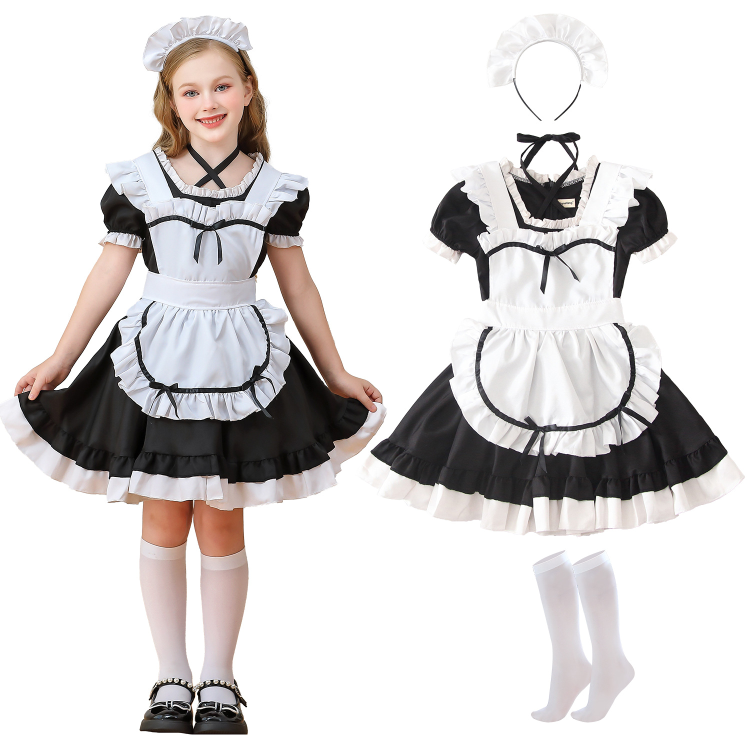 Baby Clothing Size - Костюм горничной в стиле Лолита для