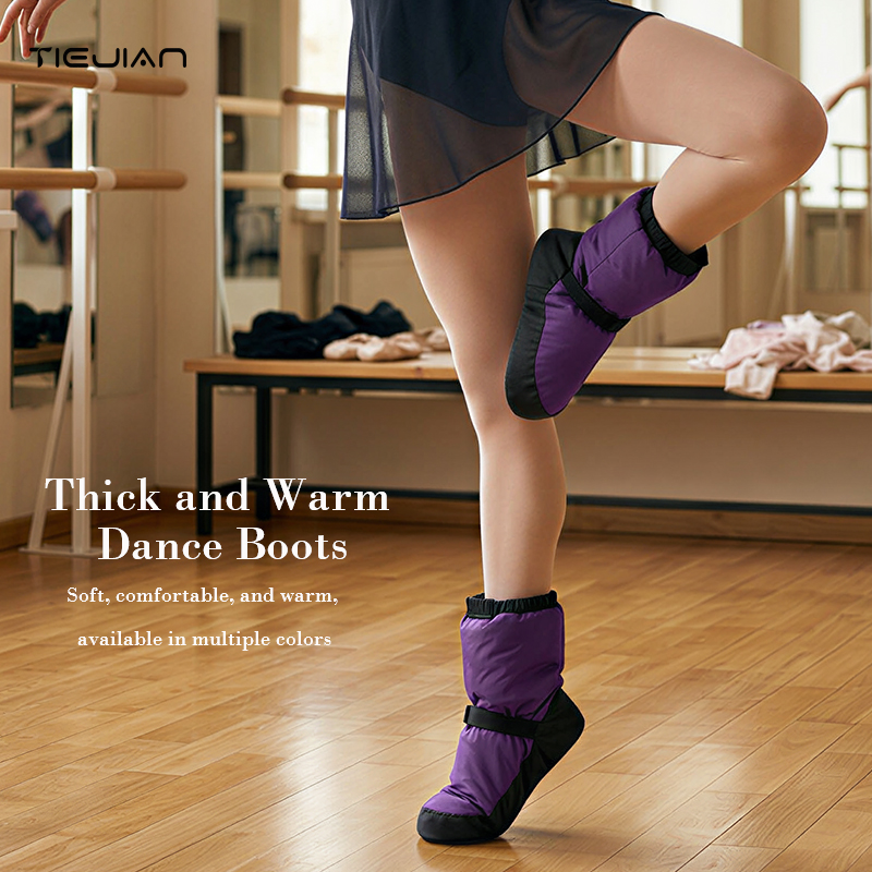 Soft Sole Booties - Балетные теплые ботинки, женские танцевальные туфли