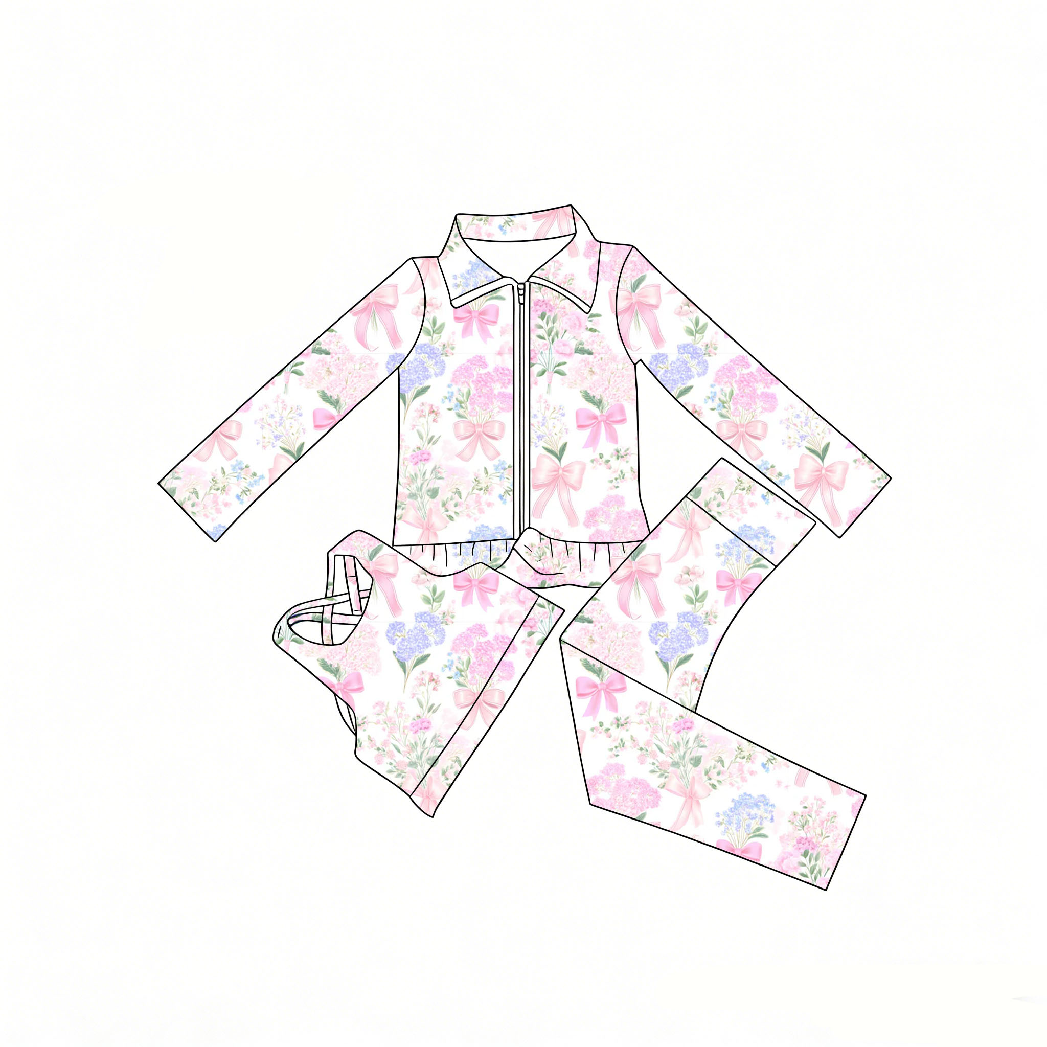 Toddler Legging Set - Костюм для девочек из 3 предметов:
