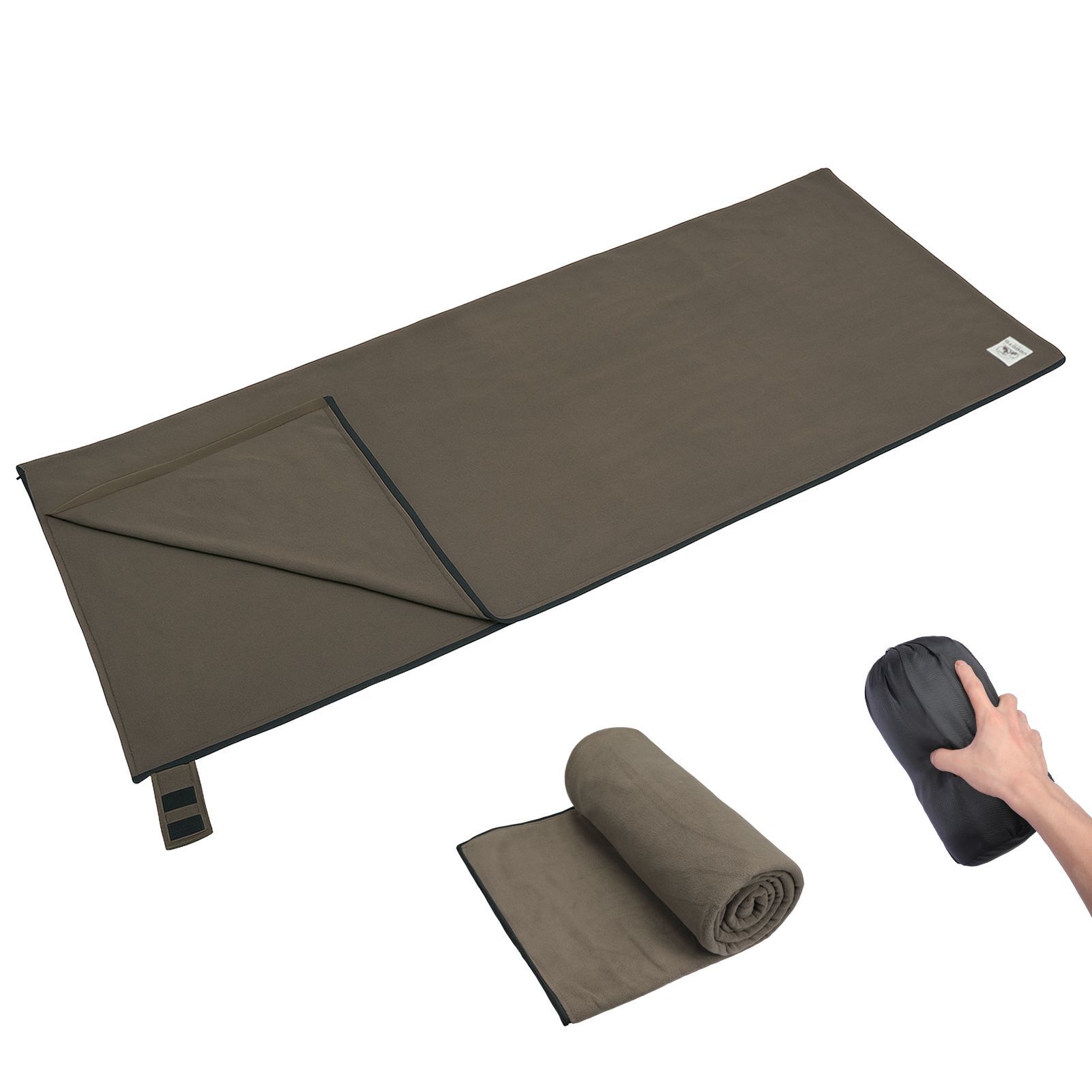 Fleece Sleep Bag - Вкладыш для спального мешка, портативный, флисовый,